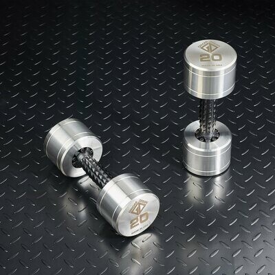 20 pound dumbbells Made in USA Stainless Steel CNC Machined