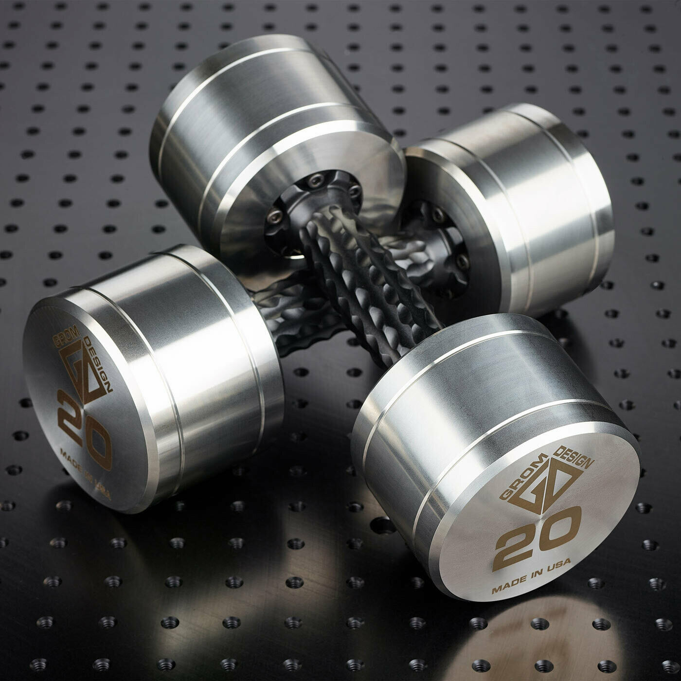 20 pound dumbbells Made in USA Stainless Steel CNC Machined