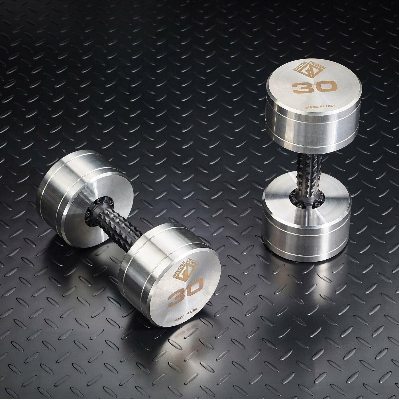 30 pound dumbbells Made in USA Stainless Steel CNC Machined