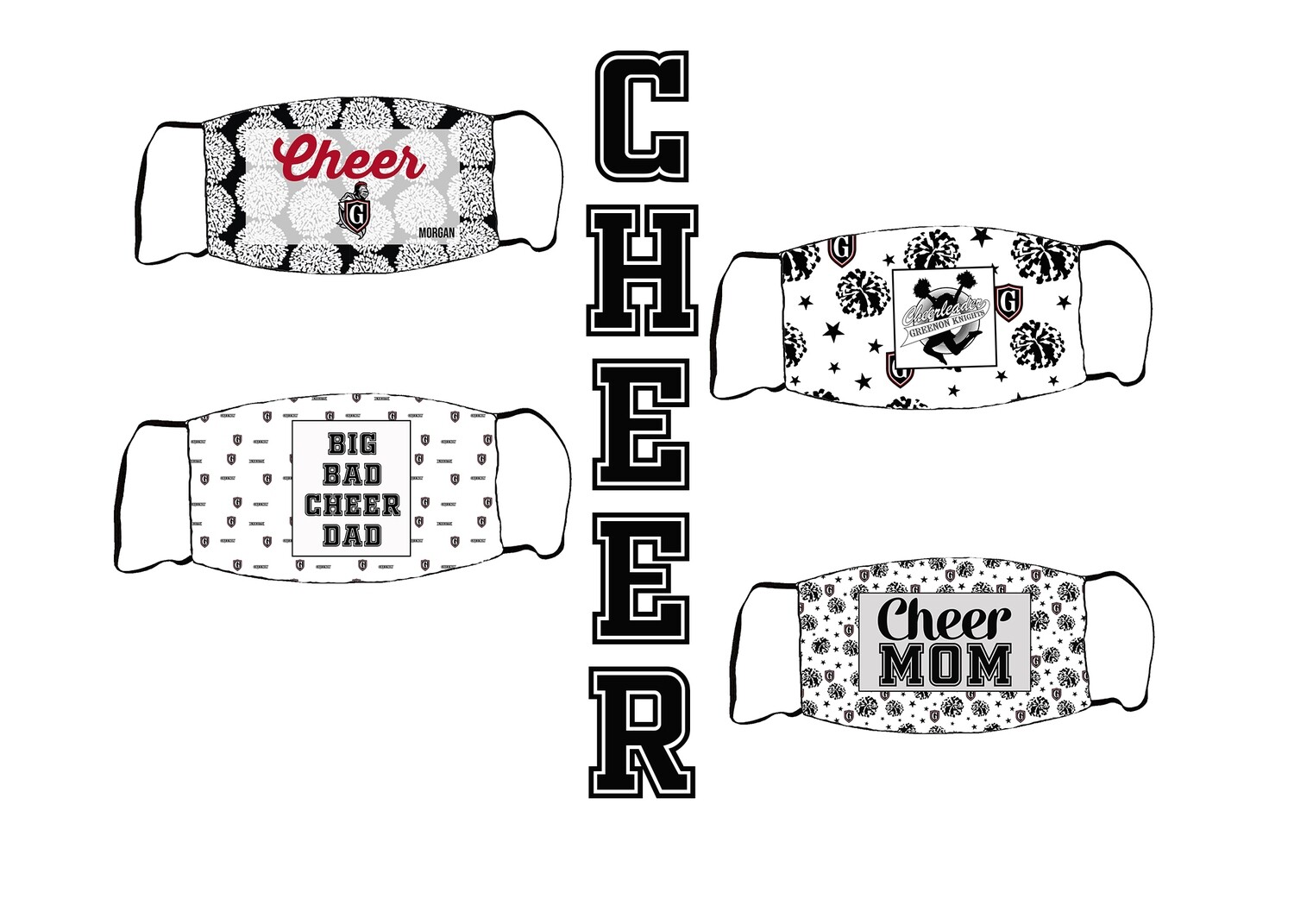 GHS Cheer Masks-4 Options