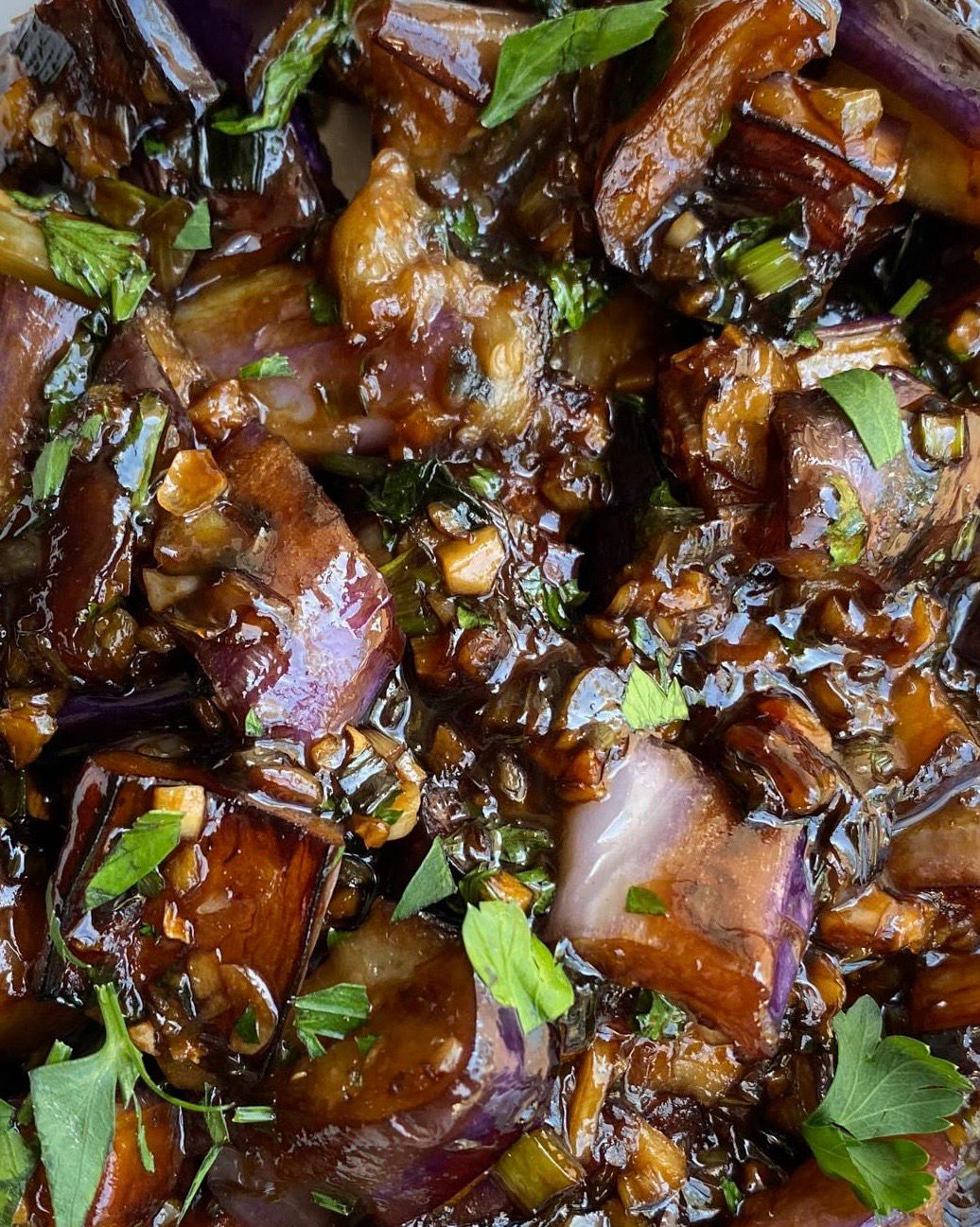 Soya Glazed Egglant