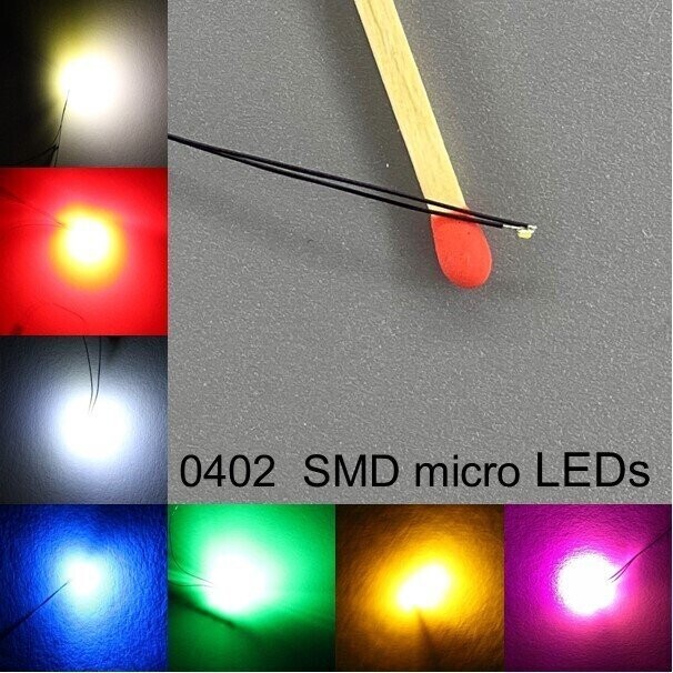 verkabelte micro 0402 SMD LEDs verkabelte micro 0402 SMD LEDs