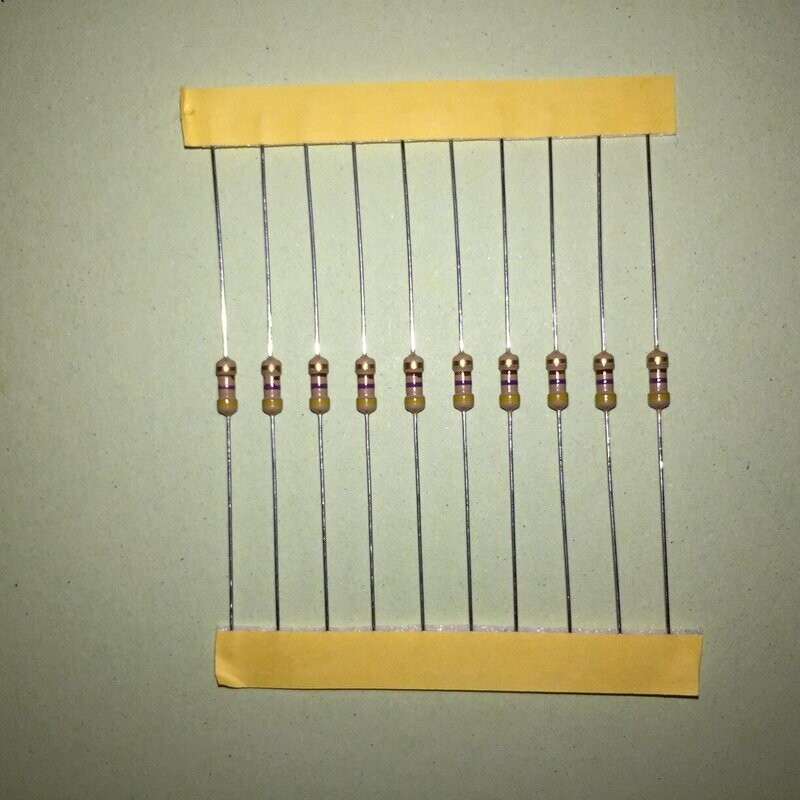 10x Metallfilm Widerstände 0,25W gegurtet 1% 10x Metallfilm Widerstände 0,25W gegurtet 1%