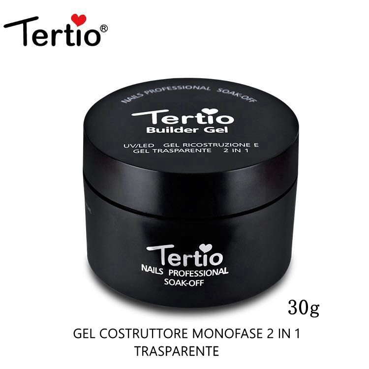 Tertio Builder gel costruttore 2 in 1 TRASPARENTE 30ML