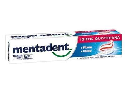 Dentifricio Mentadent 100ml Igiene Quotidiana con Fluoro e Calcio