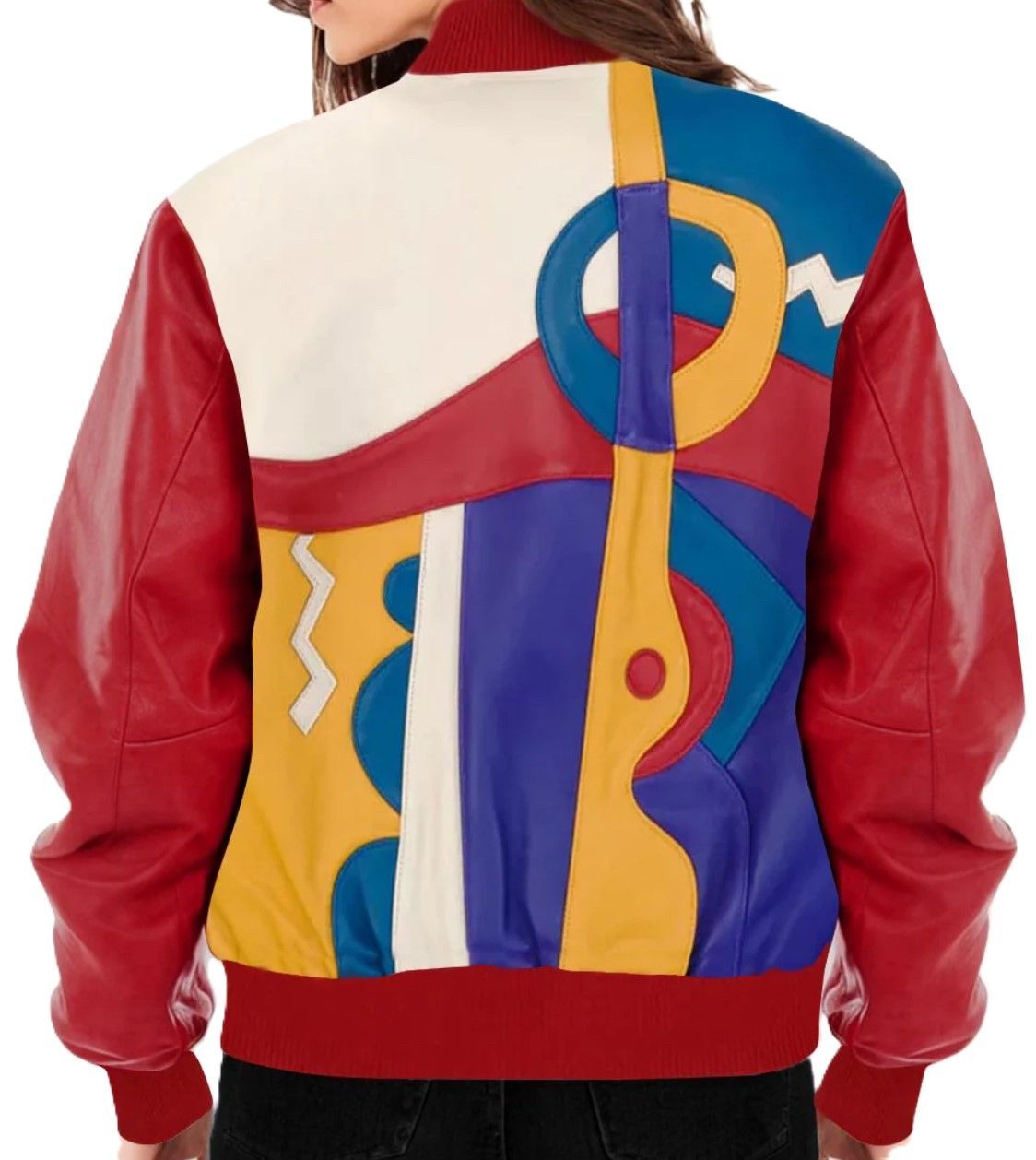 Pelle Red Leather Picasso Crop