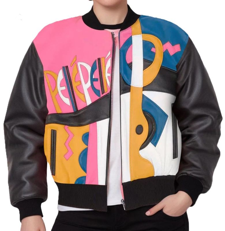 Pelle Pink Leather Picasso Crop