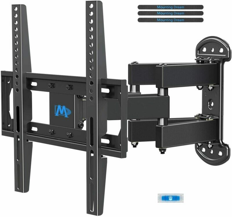 UL Certificated Full Motion TV Wall Mount for 32-55" TV Single Stud