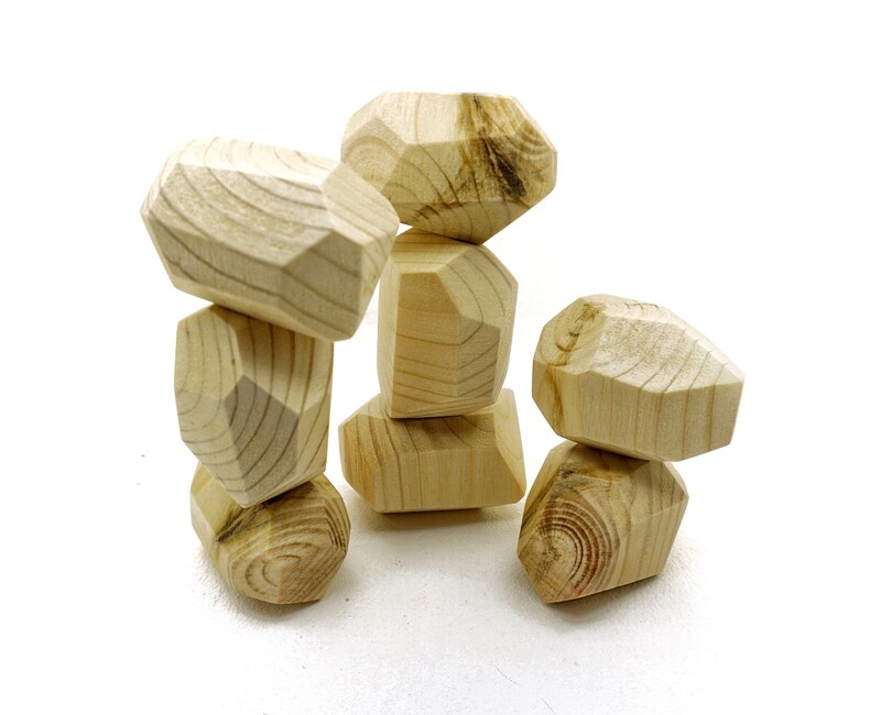 Tumi Ishi balancing stones (natural wood color)