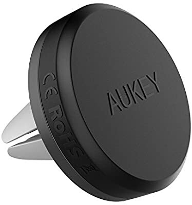 AUKEY Supporto Auto Smartphone Magnetico Universale ( Garanzia a Vita ) Porta Cellulare Auto per iPhone 7/ 6 / 6s / 5s / 5/ Sony Xperia / Samsung galaxy s6 / Huawei / Xiaomi / One Plus ecc. - Grigio