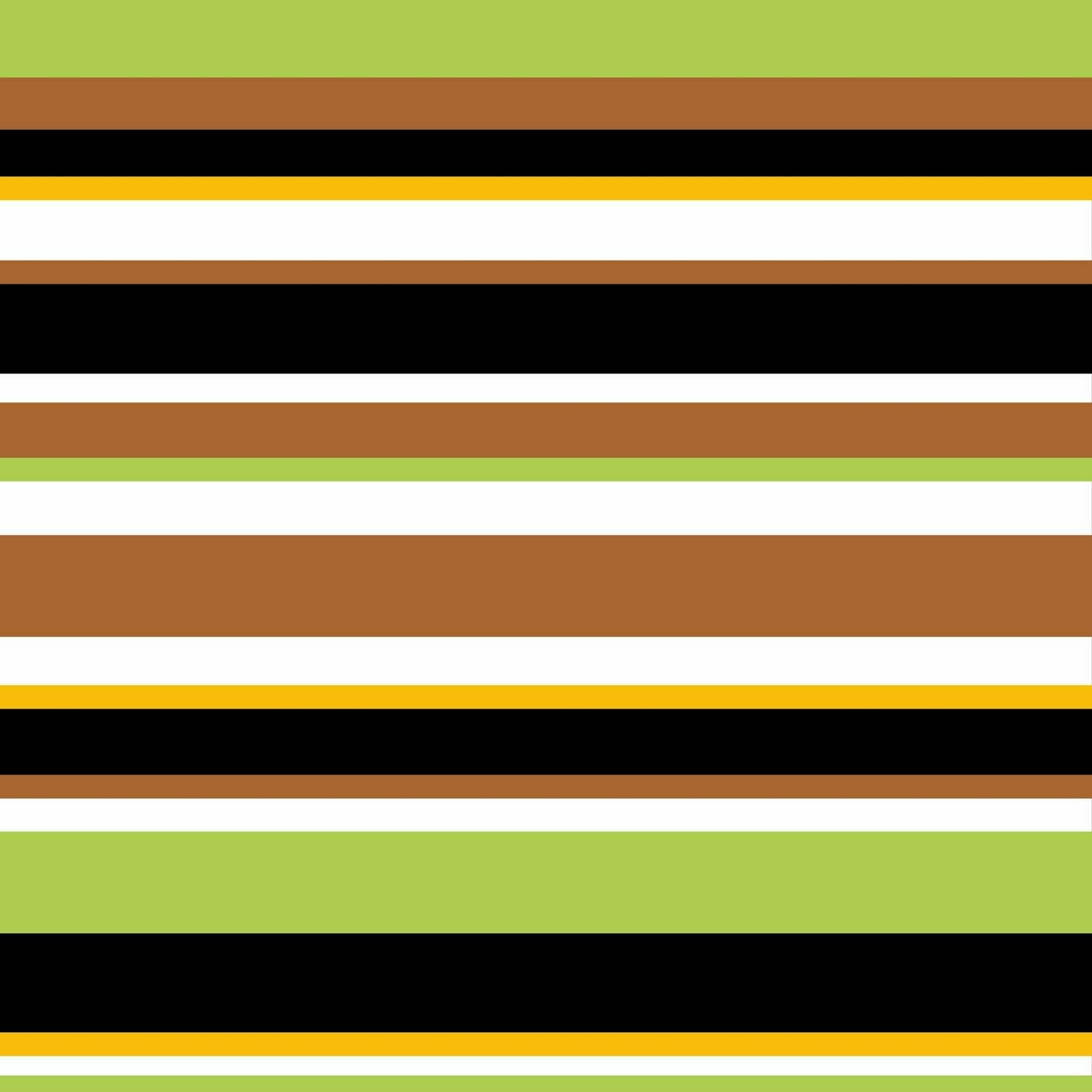 Schaduwdoek, tarp - ontwerp stripes groen 300 x 300 cm.