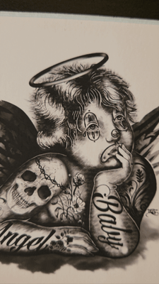 Angel Baby print