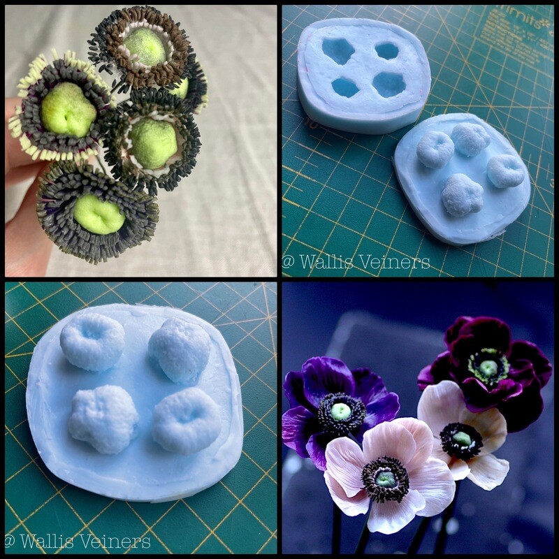 ANEMONE  Centre / Middle  Multi Mold / Mould ( Veiner )