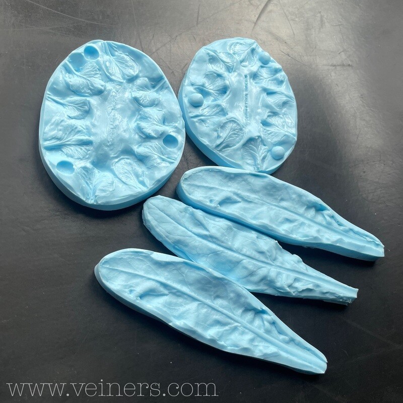 MATTHIOLA ( Stock flower )  Mold / Veiner, Multi + Leaf ( Optional )