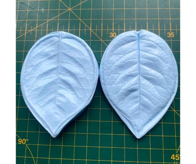 ROSE LEAF Veiner Mold /Mould, MEDIUM, 2-sided,  + Cutters, Optional