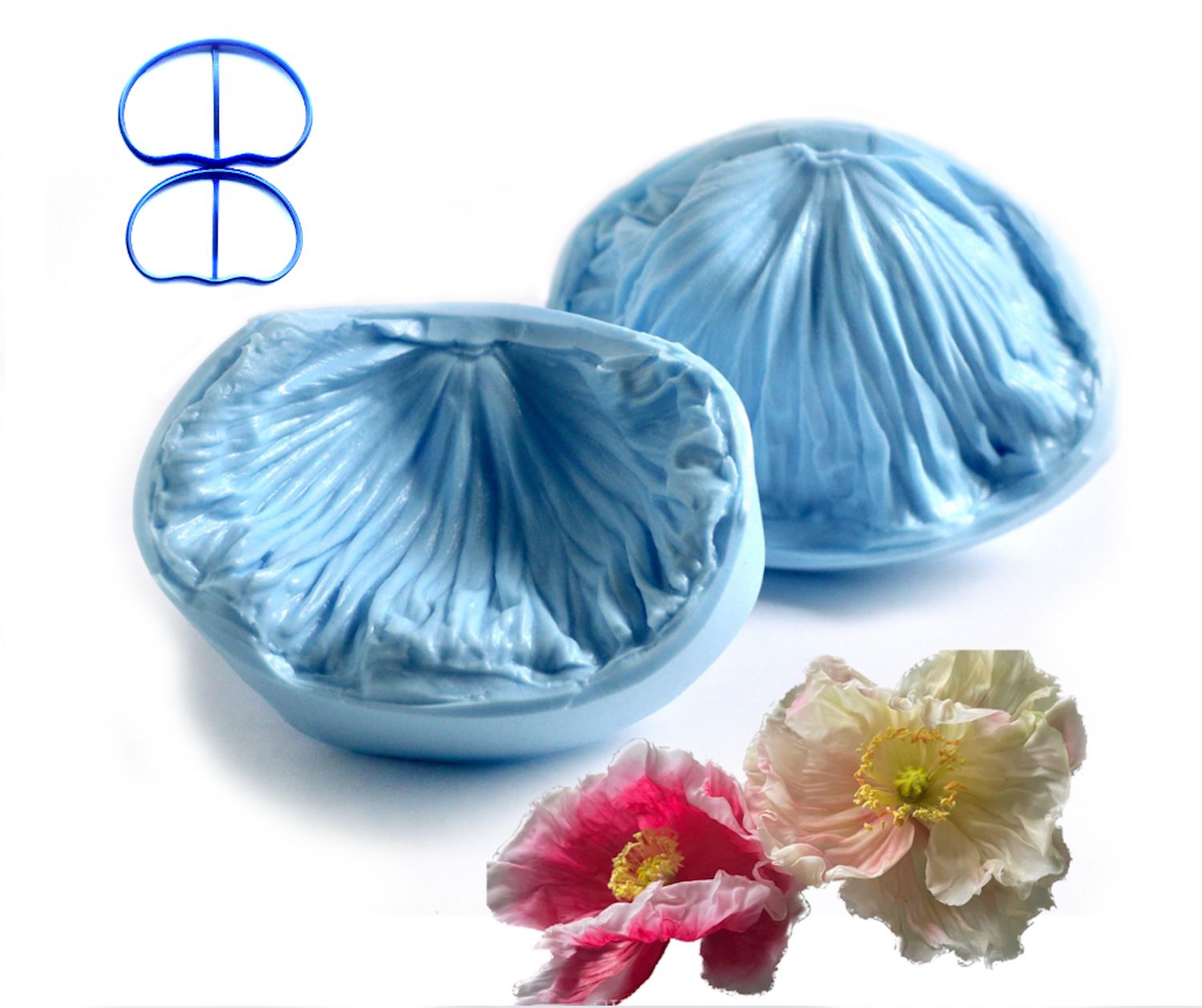 ICELANDIC Poppy Veiner, X Large ( XL ) + Set of 2 Cutters ( Optional)