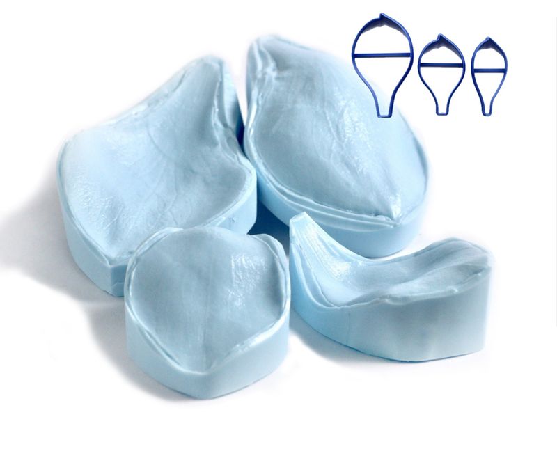 MAGNOLIA Southern Veiner Set of 2 or XL only + 3 Cutters&#39; Set ( Optional )