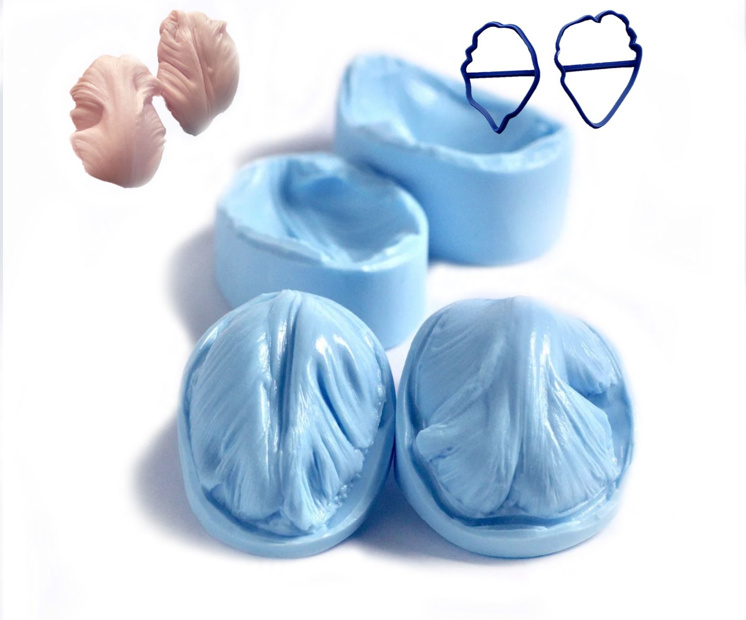 PARROT TULIP 2 veiner  set + Matching Cutters (Optional)