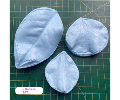 CAMELLIA  Petal &amp; Leaf veiner Set  + cutters ( optional )