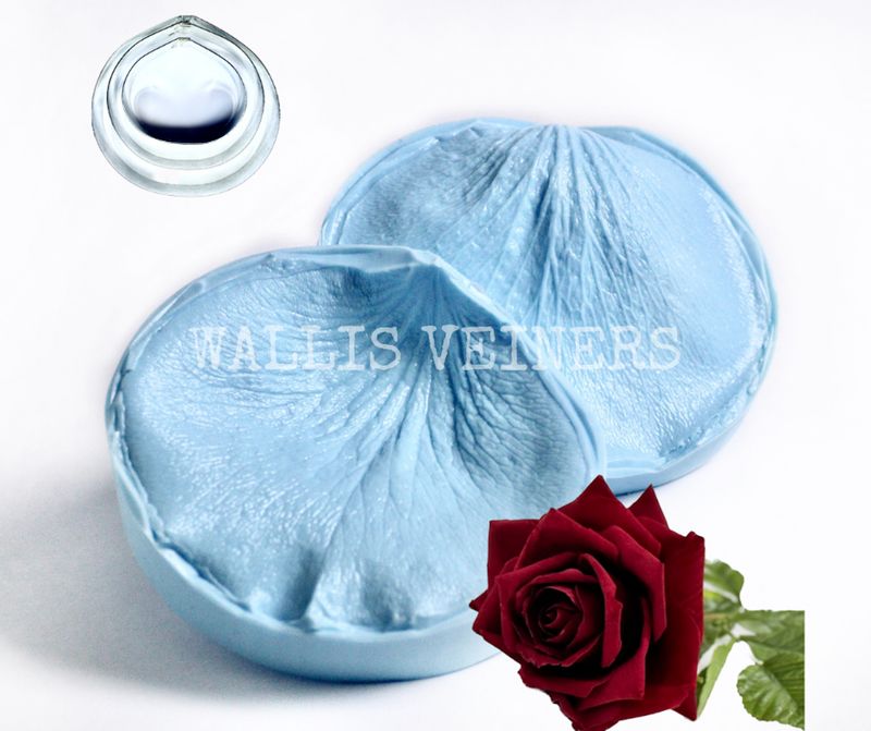 ROSE Silicone Mold / Veiner, XL ( Leaf &amp; Cutters optional )