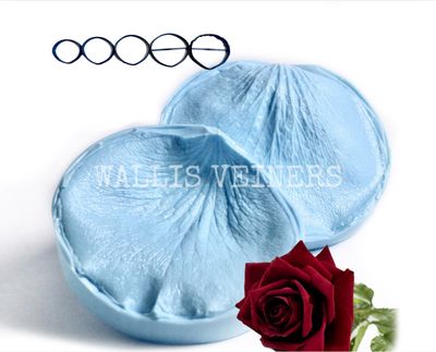 ROSE Silicone Mold / Veiner, XL ( Leaf &amp; Cutters optional )