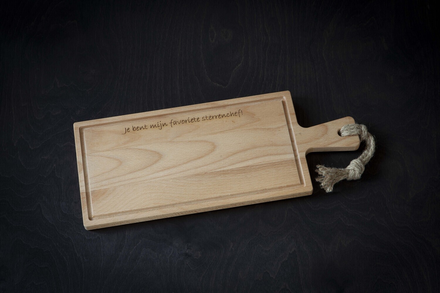 Snijplank &#39;Je bent mijn favoriete sterrenchef&#39;, Afmeting: 49 x 20cm