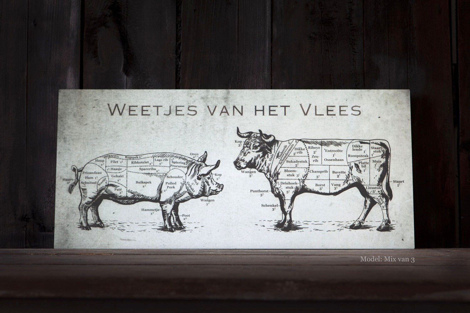 Weetjes van het Vlees Mix van 3 &#39;Hollandse versie&#39;