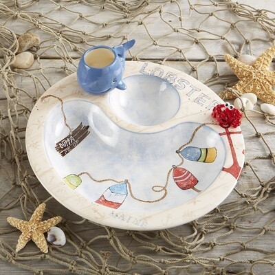 Lobster-Whale-Crab Plate with Project Guide and Paint Kit