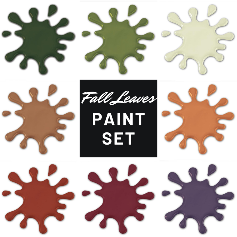 Fall Leaves Paint Set (8 Colors)