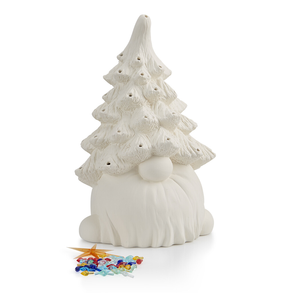 New in Box Lenox -Light-Up Christmas Gnome House Figurine