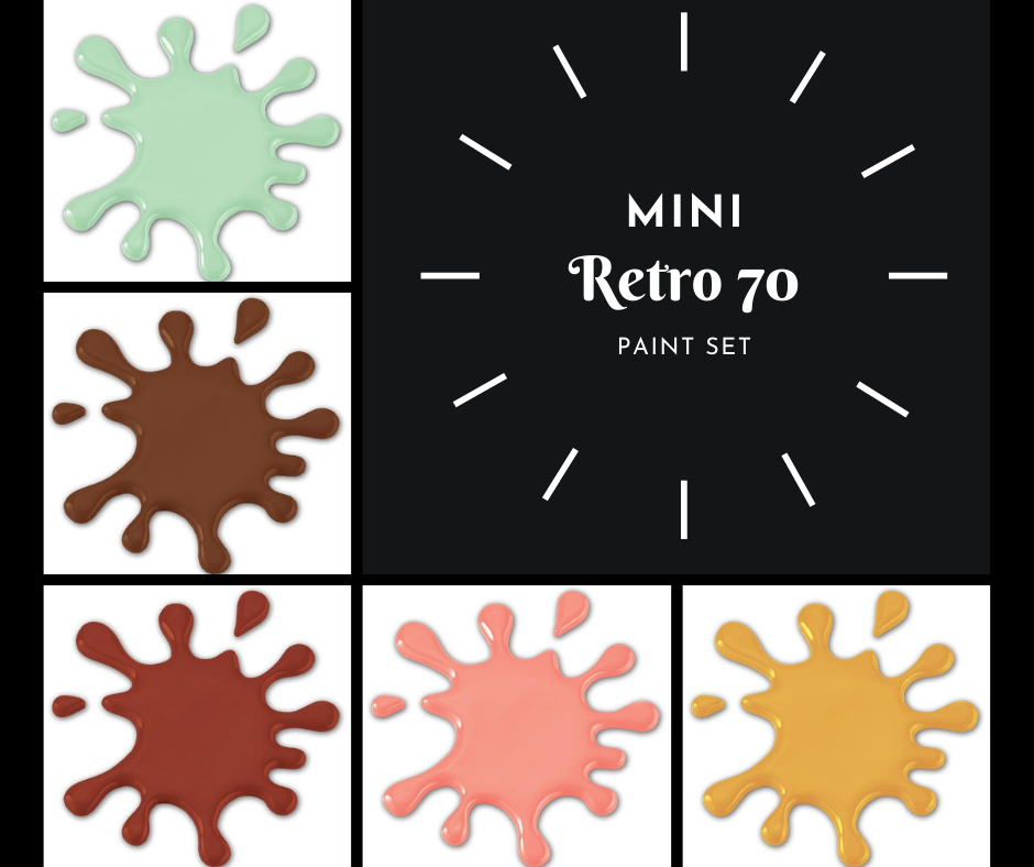 Mini "Retro 70" Paint Set (5 Colors)