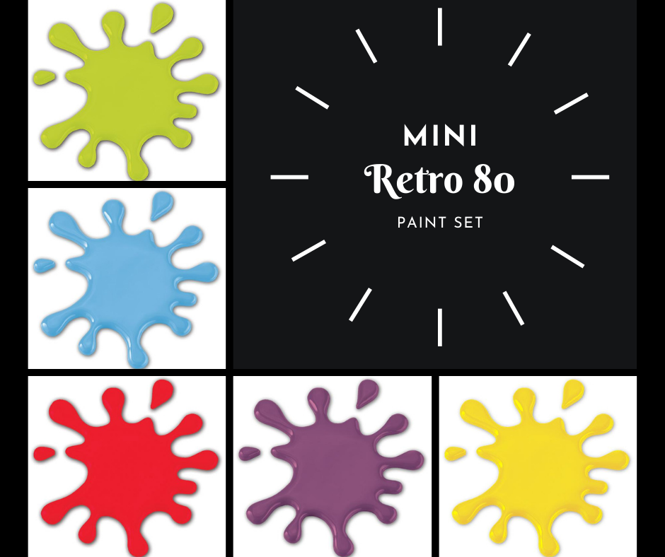 Mini "Retro 80" Paint Set (5 Colors)