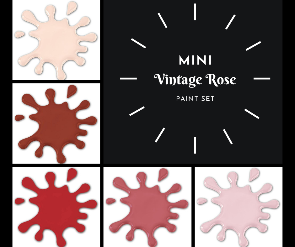 Mini "Vintage Rose" Paint Set (5 Colors)