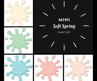 Mini "Soft Spring" Paint Set (5 Colors)