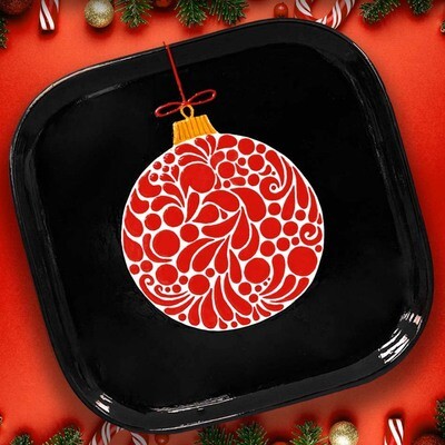 Paisley Pattern Ornament Plate with Project Guide & Paint Kit