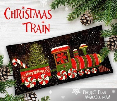Christmas Train Platter with Project Guide & Paint Kit