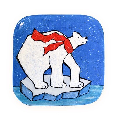 Chill Out Polar Bear Platter with Project Guide & Paint Kit