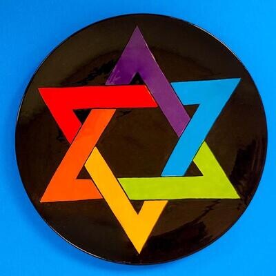 Star of David Plate with Project Guide & Paint Kit