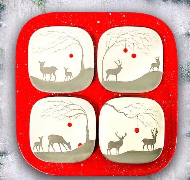 Christmas Morning Reindeer Set with Project Guide & Paint Set