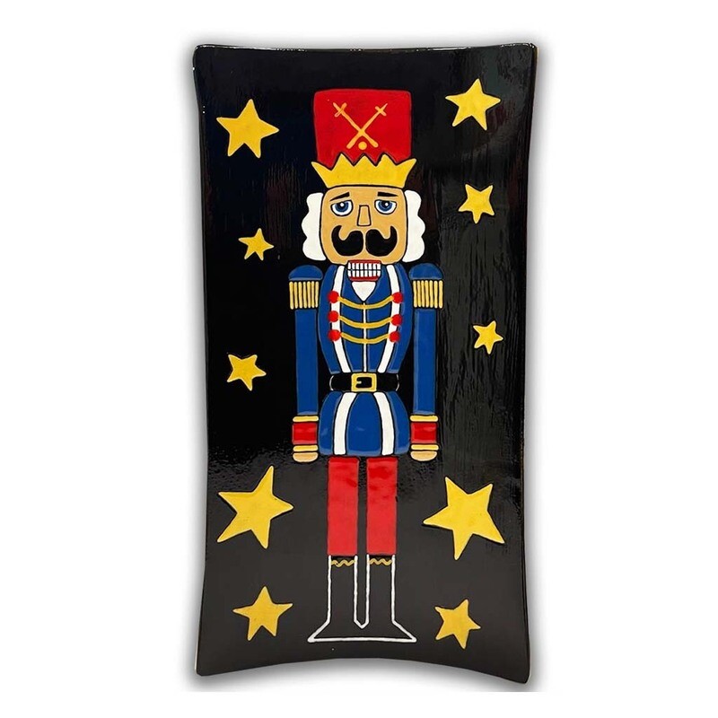 Tall Standing Nutcracker Platter