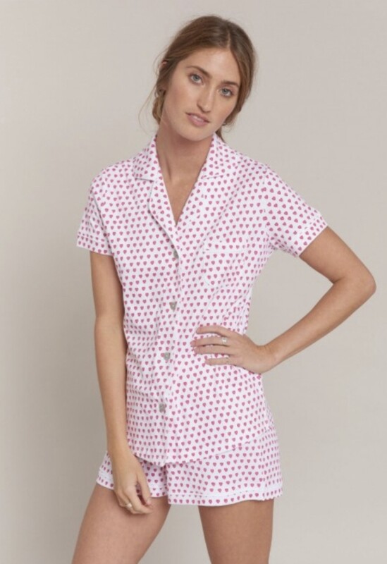 Hearts PJ Polo Set