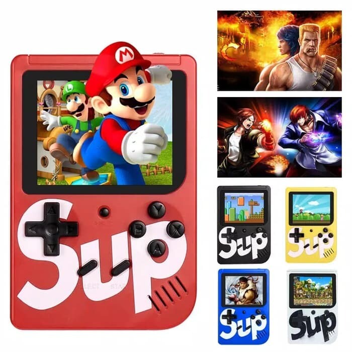 MINI CONSOLA RETRO DE 400 JUEGOS CLÁSICOS. Conexión TV para 2 jugadores.