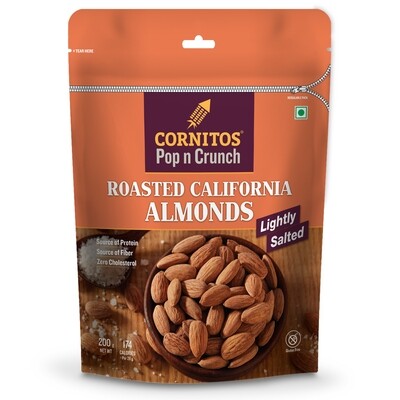 Cornitos Pop N Crunch Roasted California Almonds Lightly Salted 200g