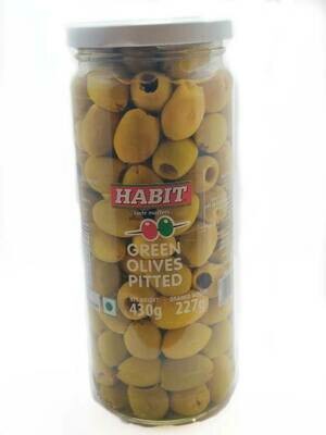 Habit  Green Olives Pitted 430g