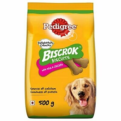 Pedigree Biscrok Biscuits WIth Milk & Chicken 500g