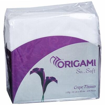 Origami Crepe tissues Table Top 1Ply 100 pcs.