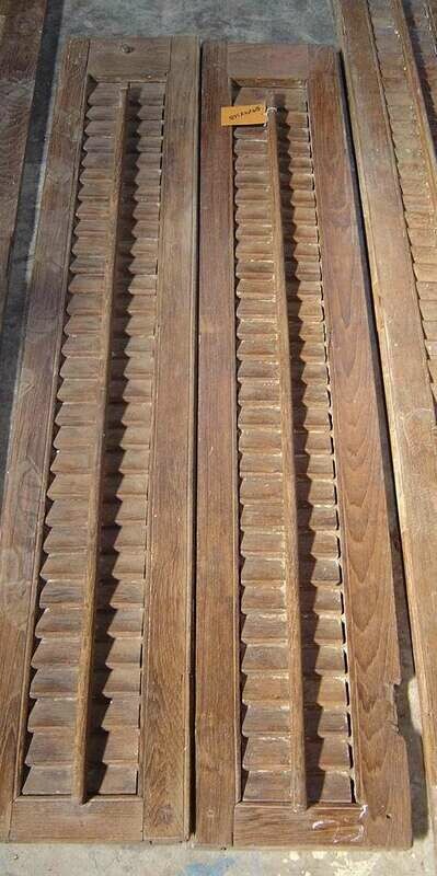 Window Shutters Teakwood pair 59x168 cm