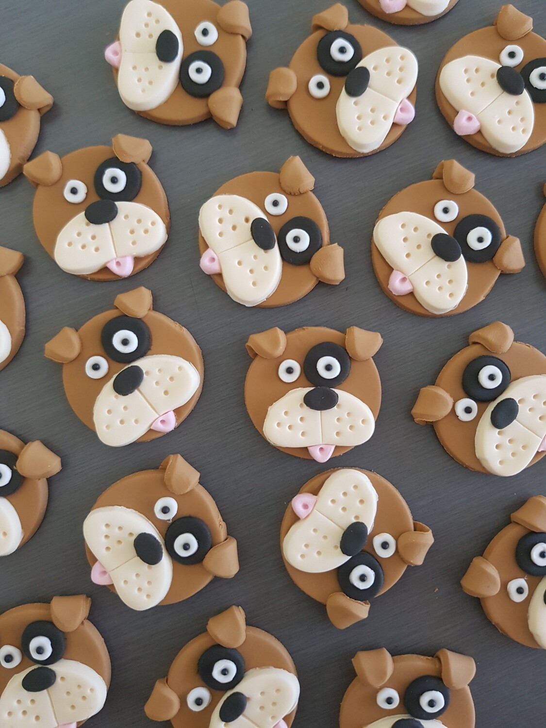 Dog face (6) Cupcake Toppers - mini