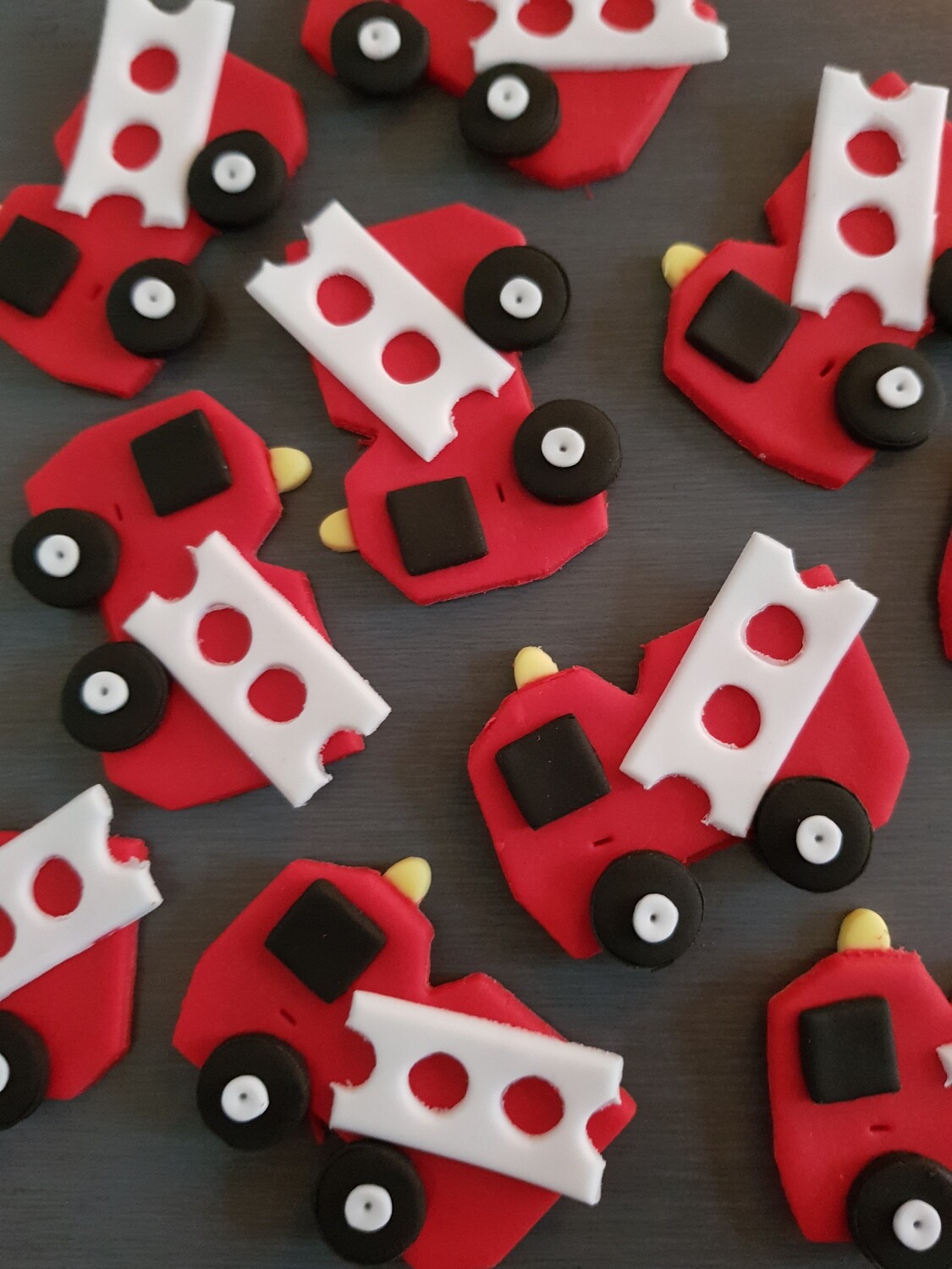 Fire Engine Cupcake &amp; Cake Toppers
