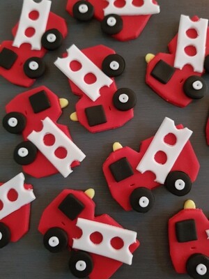 Fire Engine Cupcake &amp; Cake Toppers